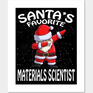 Santas Favorite Materials Scientist Christmas Posters and Art